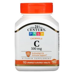 Вітамін C 21st Century Chewable C 500 mg 110 таблеток