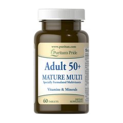Комплекс витаминов Puritan's Pride Adult 50+ Mature Multi (60 таб)