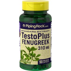 Экстракт пажитника Piping Rock TestoPlus Fenugreek Extract 310 mg 90 капсул