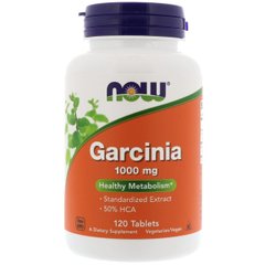 Гарциния камбоджийскаяк Now Foods Garcinia 1000 mg (120 таб)