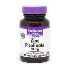 Цинк Bluebonnet Nutrition Zinc Picolinate 50 mg 50 капсул