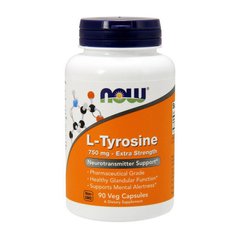 Л-Тирозин Now Foods L-Tyrosine 750 mg 90 капс