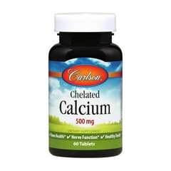 Кальций хелат Carlson Labs Chelated Calcium 500 mg 60 табл
