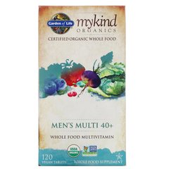 Витамины для мужчин 40+ Garden of Life KIND Organics Men's Multi 40+ 120 таблеток