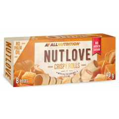Фитнес печенье AllNutrition NutLove Crispy Rolls 140 г With Salted Caramel Filling