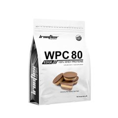 Сироватковий протеїн концентрат IronFlex WPC80.eu Edge 909 грам Шоколад-арахіс