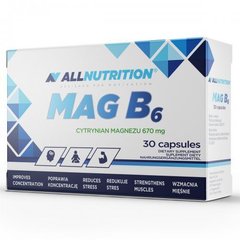 Магній Б6 AllNutrition Magnesium B6 30 капсул