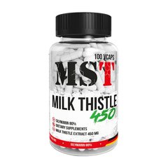 Расторопшая пятнистая MST Milk Thistle 450 mg 100 вег. капсул