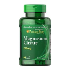Магний Puritan's Pride Magnesium Citrate 210 mg 90 каплет