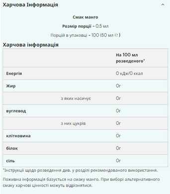 Підсолоджувачем з ароматизатором Myprotein Flavdrops 50 мл Banana