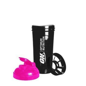 Шейкер спортивний Optimum Nutrition ON Black / Pink (700 мл)