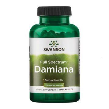 Екстрак листя даміани Swanson Full Spectrum Damiana 510mg 100 капсул