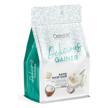 Гейнер для набора массы OstroVit Delicious Gainer Rapid Mass Gain 4500 г white chocolate coconut