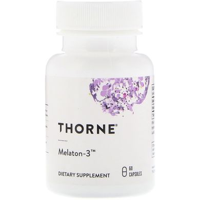 Мелатонин-3, Thorne Research, Melaton-3, 60 капсул