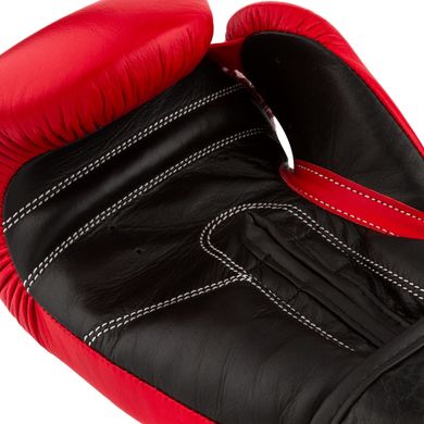 Боксерские перчатки PowerPlay 3015 красные [натуральная кожа] 16 унций
