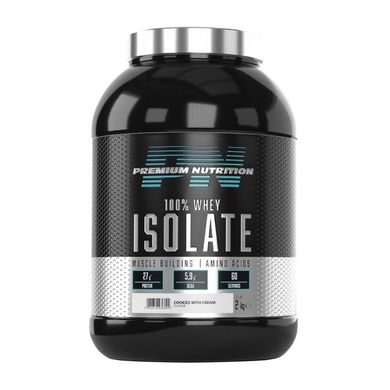 Сироватковий протеїн ізолят Premium Nutrition 100% Whey Isolate 2000 г cookies with cream