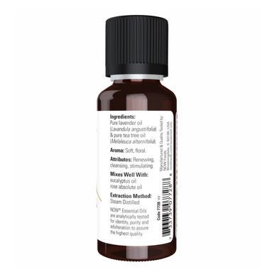 Эфирное масло лаванды и чайного дерева Now Foods Levander Tea Tree Oil 30 мл