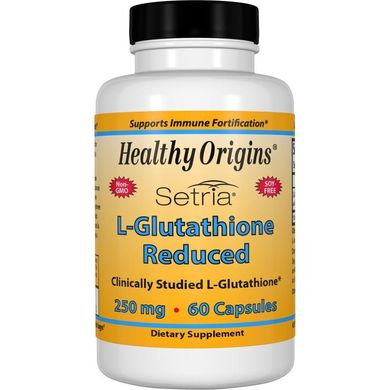 L-Глутатион 250мг, Setria, Healthy Origins, 60 капсул