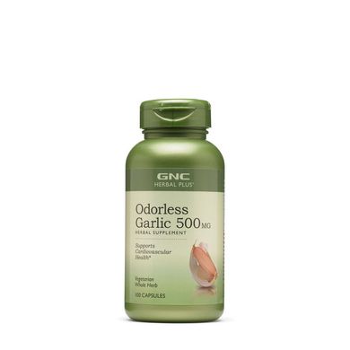 Екстракт часнику GNC Odorless Garlic 500 mg 100 капсул