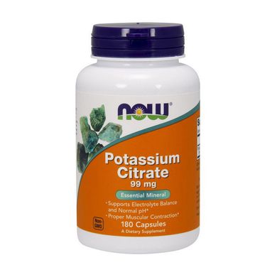 Калий цитрат Now Foods Potassium Citrate 99 mg 180 капс