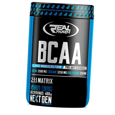 БЦАА Real Pharm BCAA 400 грамм Черника