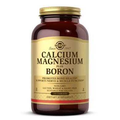 Кальцій, магній + борін Solgar Calcium Magnesium Plus Boron, 250 таблеток