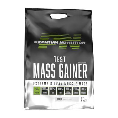 Гейнер для набору маси Premium Nutrition Test Mass Gainer 7000 г chocolate with hazelnut