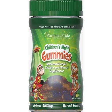 Вітаміни для дітей Puritan's Pride Children's Multivitamins and Mineral Gummies (60 Жув)