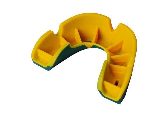 Капа OPRO Junior Silver Green/Gold (art.002190003)
