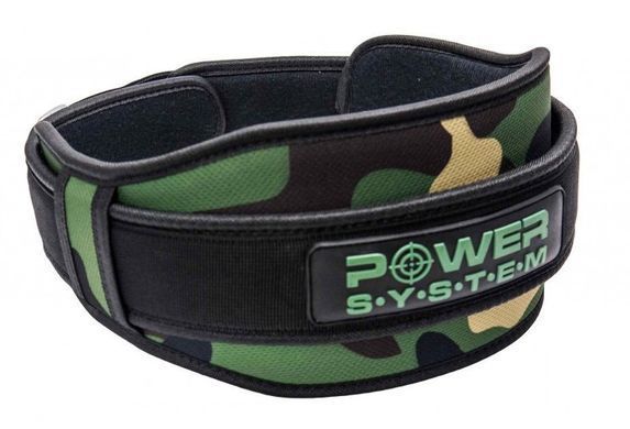 Пояс неопреновый для тяжелой атлетики Power System Predator PS-3220 Камуфляж L