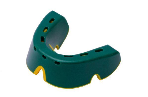 Капа OPRO Junior Silver Green/Gold (art.002190003)