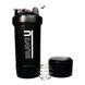 Шейкер спортивный Brave Shaker with containers 3 in 1 600 мл Black