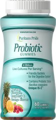 Пробиотики Puritan's Pride Probiotic Gummies 60 жев. таблеток