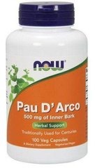 По Д'арко Кора муравьиного дерева Now Foods Pau D'Arco 500 мг (100 капс)