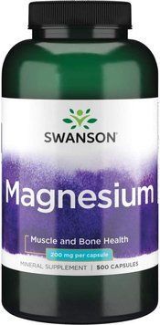 Магній Swanson Magnesium 200 mg 500 капсул