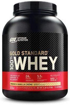 Сывороточный протеин изолят Optimum Nutrition Gold Standard 100% Whey 2270 г french vanilla cream