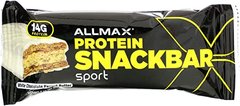 Протеиновый батончик AllMax Nutrition High Protein Bar 57 грамм White Chocolate Peanut Butter