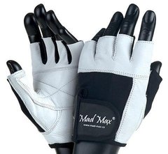 Перчатки для фитнеса и тяжелой атлетики Mad Max Fitness Workout Gloves MFG-444 Размер S, Белый