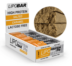 Протеїнові батончики Lipobar Lipobar 20x50 г Salted caramel