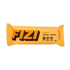 Фитнес батончик Fizi Fizi Keto Protein Bar 45 г banana + peanut