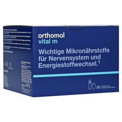 Orthomol Vital M, Ортомол Вітал М 30 днів (питні пляшечки / капсули)