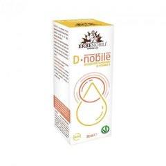 Витамин D, Vitamin D Supplement, D Noble, Erbenobili, 30 мл капли