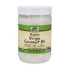 Кокосове масло Now Foods Organic Virgin Coconut Oil 591 мл