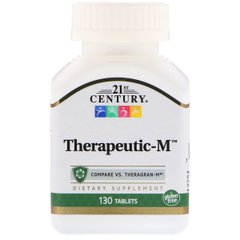 Мультивітаміни Терапевтичні, Therapeutic-M, 21st Century, 130 таблеток