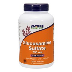 Глюкозамін cульфат Now Foods Glucosamine Sulfate 750 mg 240 капс