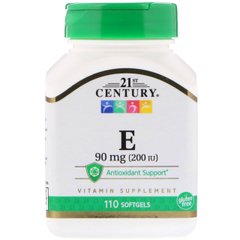 Вітамін Е 21st Century Vitamin E 90 mg (200 IU)