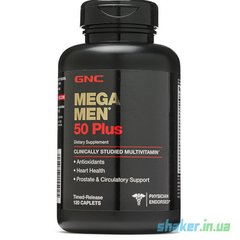 Витамины для мужчин GNC Mega Men 50 Plus (120 таб) мега мен