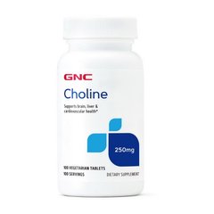 Холин GNC Choline 250 mg 100 таблеток