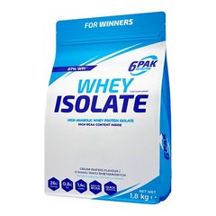 Сироватковий протеїн ізолят 6Pak Whey Isolate 1800 грамм Strawberry