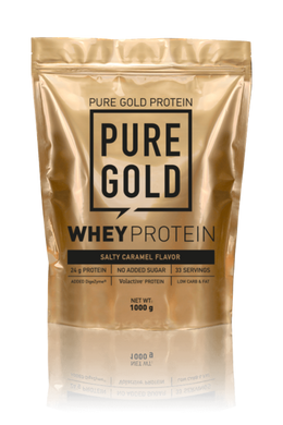 Сироватковий протеїн концентрат Pure Gold Protein Whey Protein 1000 грамів Солона карамель
